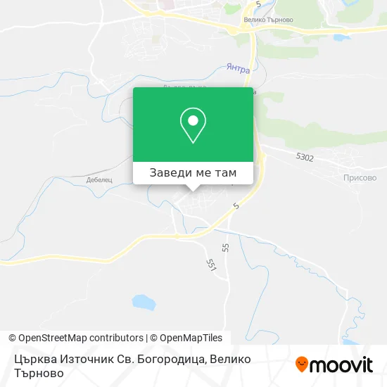 Църква Източник Св. Богородица карта