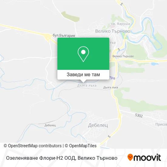 Озеленяване Флори-Н2 ООД карта