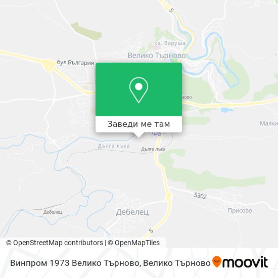 Винпром 1973 Велико Търново карта