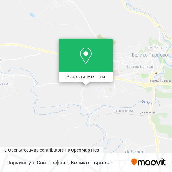 Паркинг ул. Сан Стефано карта