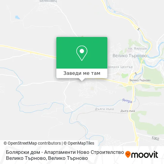 Болярски дом - Апартаменти Ново Строителство Велико Търново карта