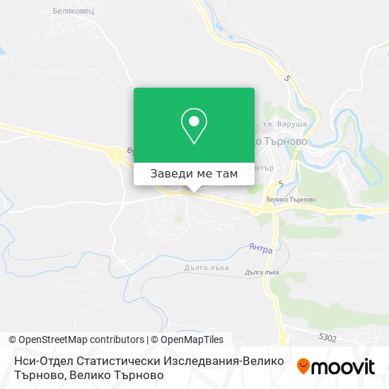 Нси-Отдел Статистически Изследвания-Велико Търново карта