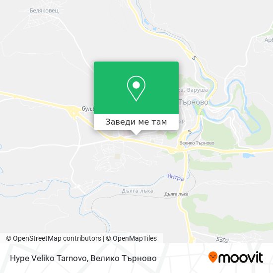 Hype Veliko Tarnovo карта