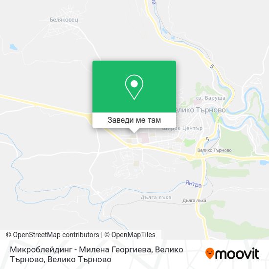 Микроблейдинг - Милена Георгиева, Велико Търново карта