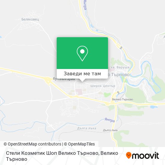 Стели Козметик Шоп Велико Търново карта