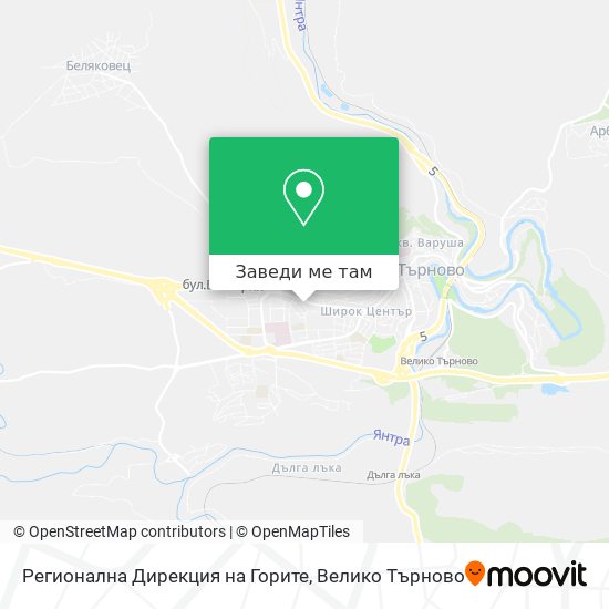 Регионална Дирекция на Горите карта