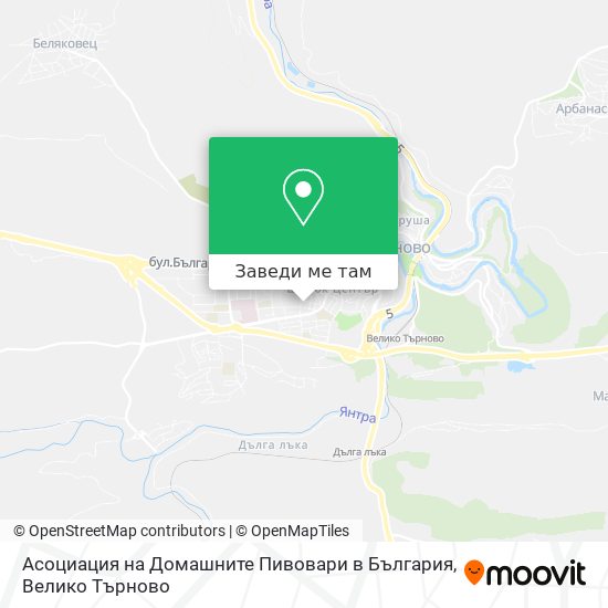 Асоциация на Домашните Пивовари в България карта
