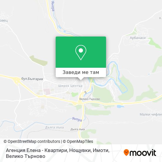 Агенция Елена - Квартири, Нощувки, Имоти карта
