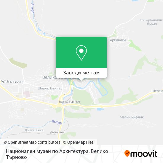 Национален музей по Архитектура карта