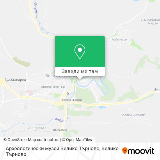 Археологически музей Велико Търново карта