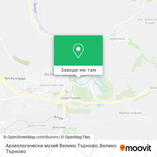 Археологически музей Велико Търново карта