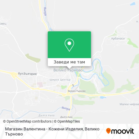 Магазин Валентина - Кожени Изделия карта