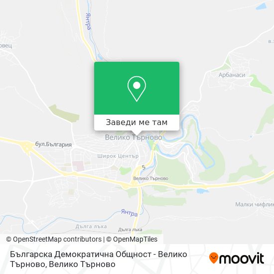 Българска Демократична Общност - Велико Търново карта