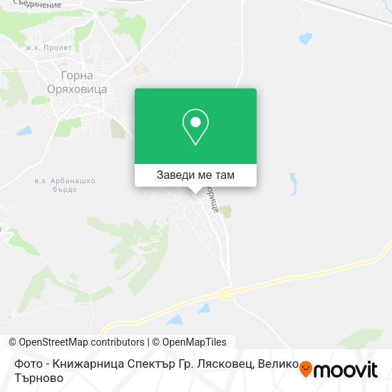 Фото - Книжарница Спектър Гр. Лясковец карта
