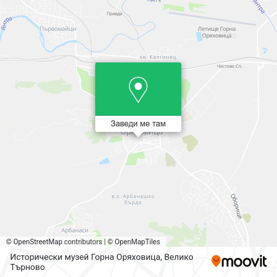 Исторически музей Горна Оряховица карта