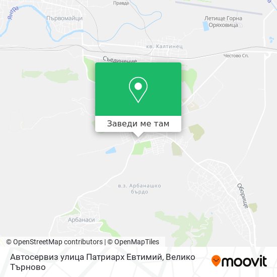 Автосервиз улица Патриарх Евтимий карта