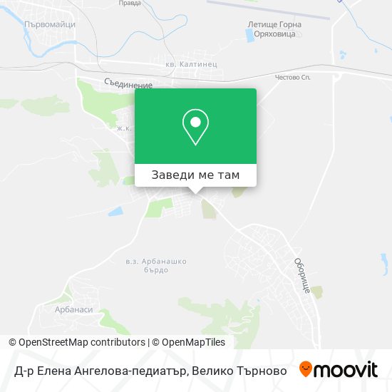 Д-р Елена Ангелова-педиатър карта