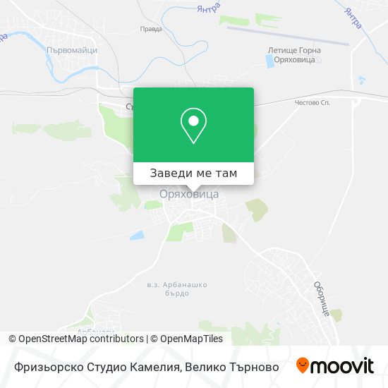 Фризьорско Студио Камелия карта