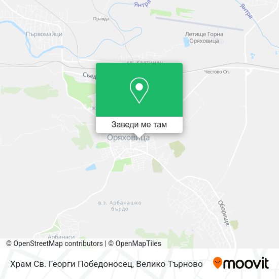 Храм Св. Георги Победоносец карта