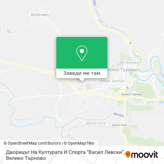 Дворецът На Културата И Спорта “Васил Левски” карта