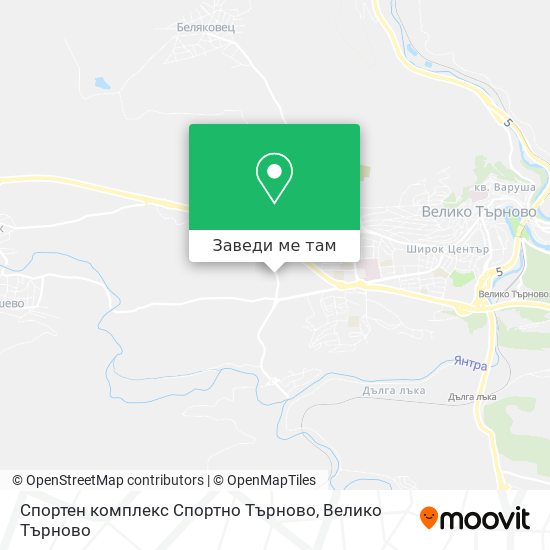 Спортен комплекс Спортно Търново карта