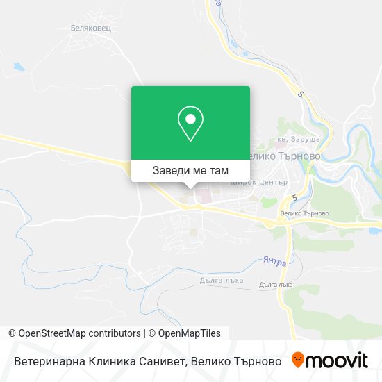 Ветеринарна Клиника Санивет карта