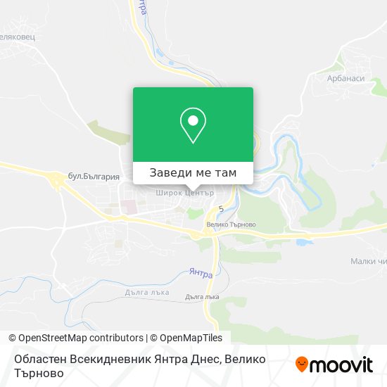 Областен Всекидневник Янтра Днес карта