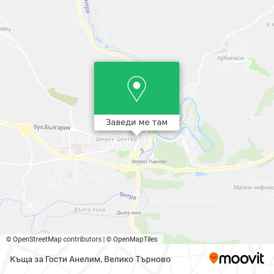 Къща за Гости Анелим карта
