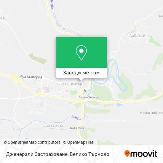 Дженерали Застраховане карта