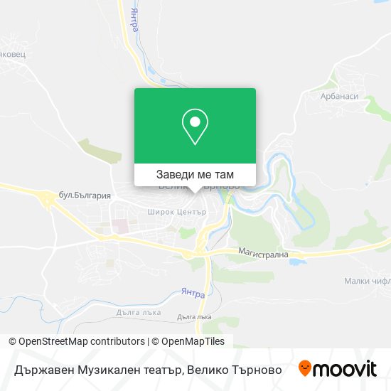 Държавен Музикален театър карта