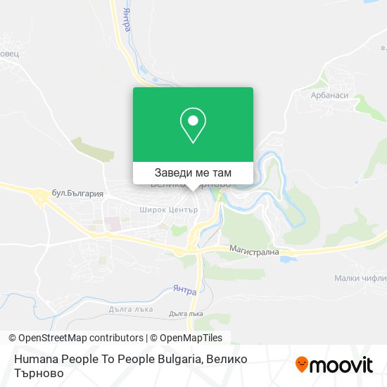 Humana People To People Bulgaria карта