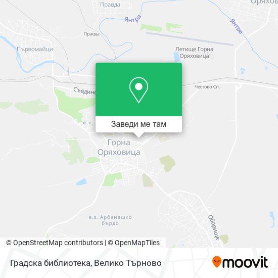 Градска библиотека карта