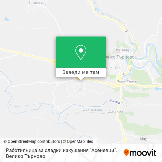 Работилница за сладки изкушения "Асеневци" карта