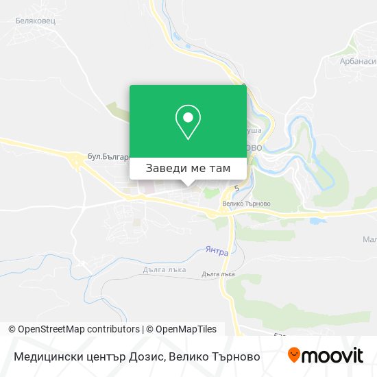 Медицински център Дозис карта