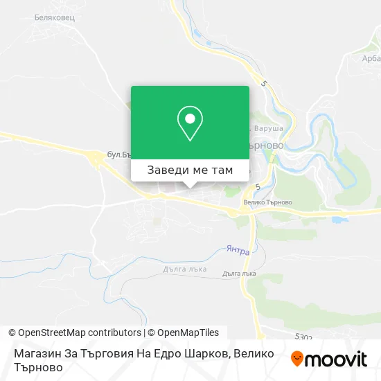 Магазин За Търговия На Едро Шарков карта