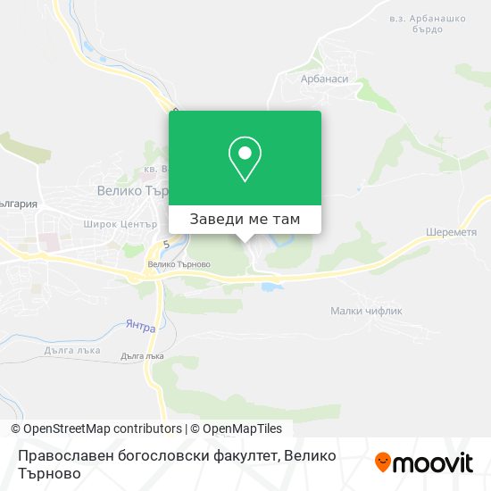 Православен богословски факултет карта