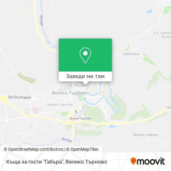 Къща за гости "Габъра" карта