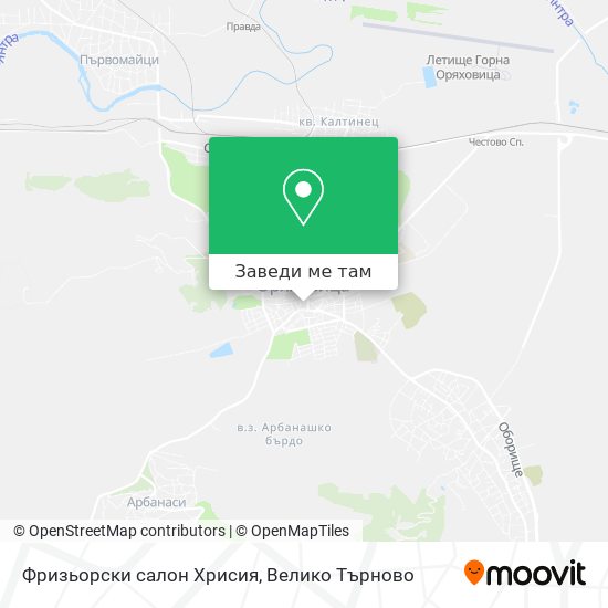 Фризьорски салон Хрисия карта