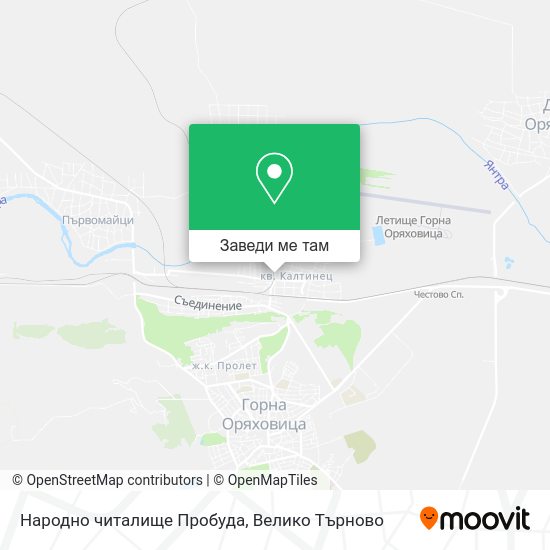 Народно читалище Пробуда карта