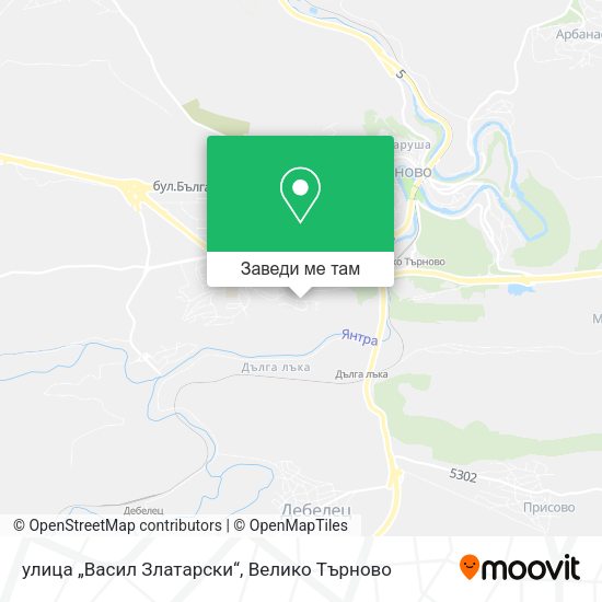 улица „Васил Златарски“ карта
