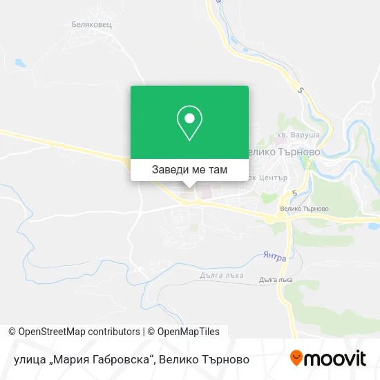 улица „Мария Габровска“ карта