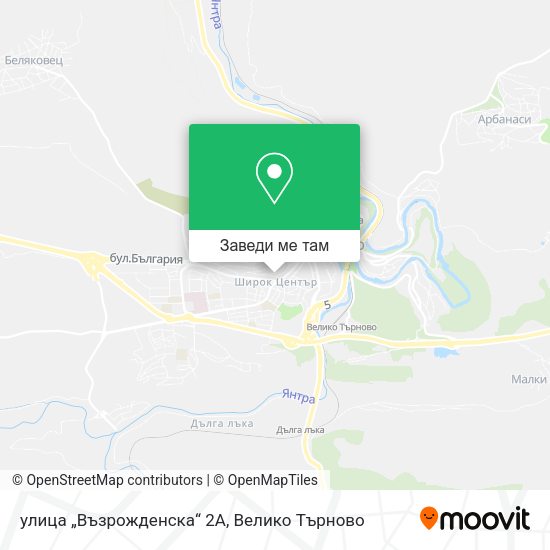 улица „Възрожденска“ 2А карта