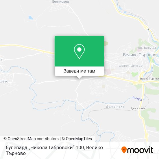 булевард „Никола Габровски“ 100 карта