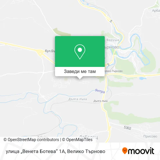 улица „Венета Ботева“ 1А карта