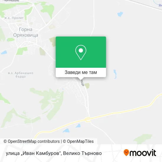 улица „Иван Камбуров" карта