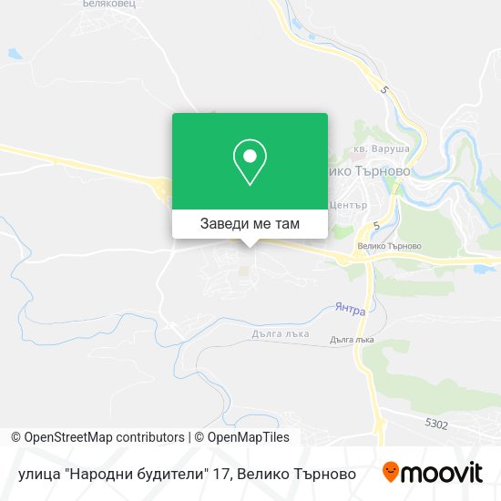 улица "Народни будители" 17 карта