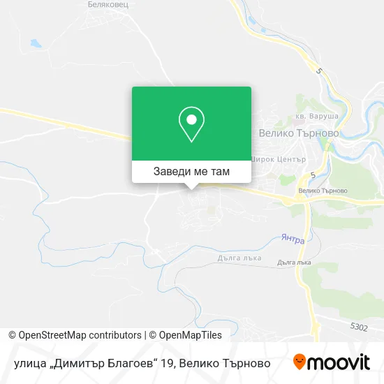 улица „Димитър Благоев“ 19 карта