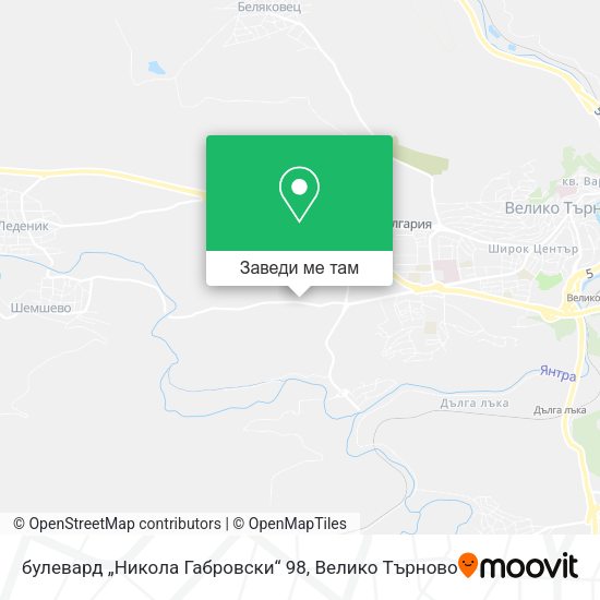 булевард „Никола Габровски“ 98 карта