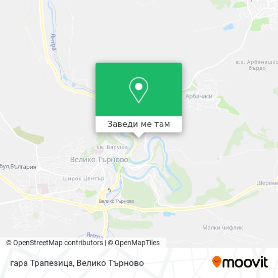 гара Трапезица карта