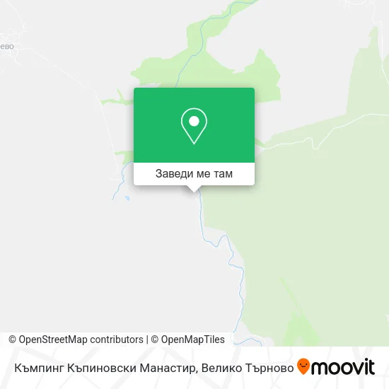 Къмпинг Къпиновски Манастир карта